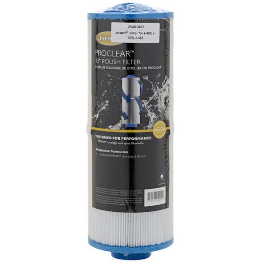 [2540-387J] Jacuzzi® ProClear Polish Filter 12"