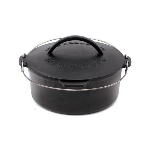 [117052] Big Green Egg Cast Iron Dutch Oven with Lid:  XXL - MD